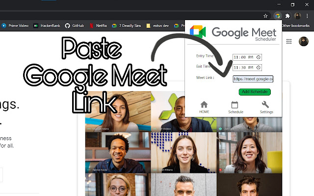 Google Meet Scheduler: Auto Join, Leave Meet chrome谷歌浏览器插件_扩展第3张截图