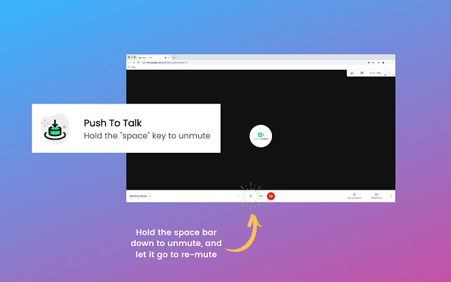 Google Meet Push to Talk & More - Supermeet chrome谷歌浏览器插件_扩展第2张截图