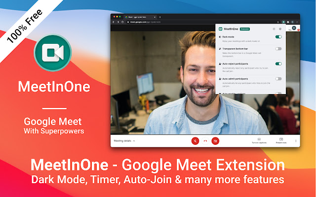 MeetInOne Extension for Google Meet chrome谷歌浏览器插件_扩展第1张截图