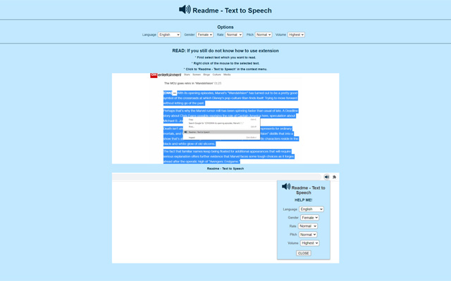 Readme - Text to Speech chrome谷歌浏览器插件_扩展第3张截图