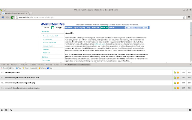 WebSitePulse Transaction Recorder chrome谷歌浏览器插件_扩展第1张截图