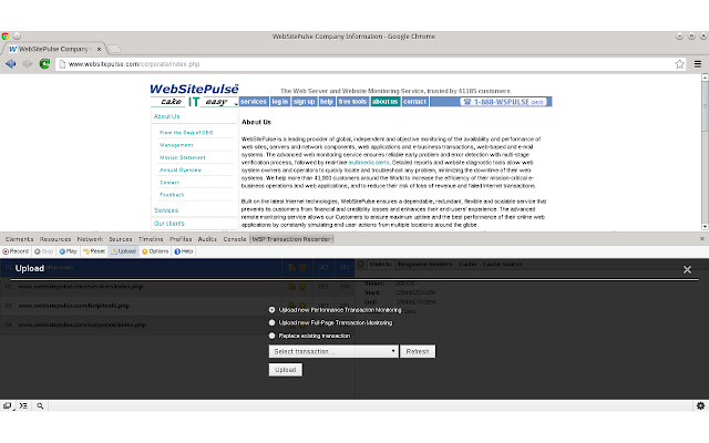 WebSitePulse Transaction Recorder chrome谷歌浏览器插件_扩展第4张截图