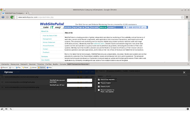 WebSitePulse Transaction Recorder chrome谷歌浏览器插件_扩展第5张截图