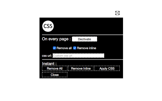 Remove css from website chrome谷歌浏览器插件_扩展第2张截图