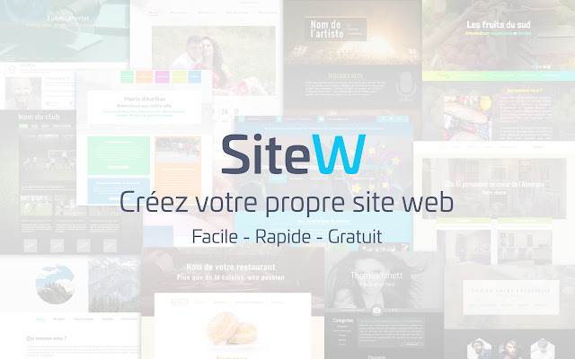 SiteW.com - Créer un site facilement chrome谷歌浏览器插件_扩展第1张截图