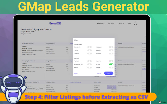 GMap Leads Generator - LeadStal chrome谷歌浏览器插件_扩展第4张截图