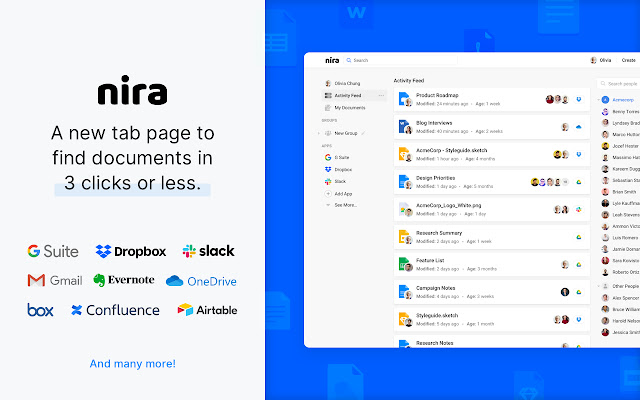 Nira: Search, Find, and Organize Documents chrome谷歌浏览器插件_扩展第1张截图