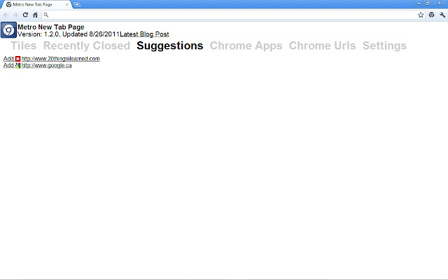 Metro New Tab Page chrome谷歌浏览器插件_扩展第5张截图