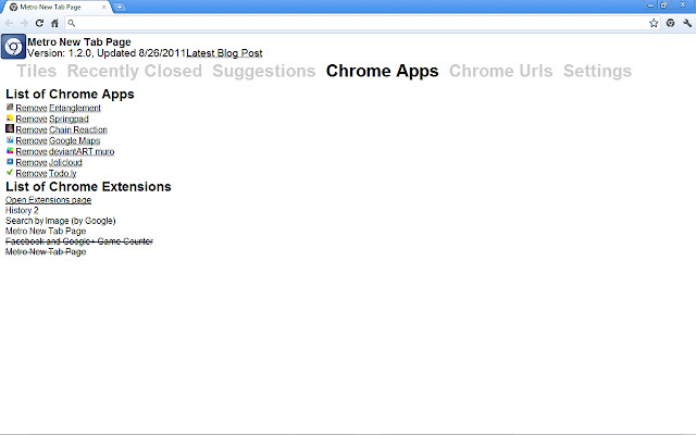 Metro New Tab Page chrome谷歌浏览器插件_扩展第6张截图