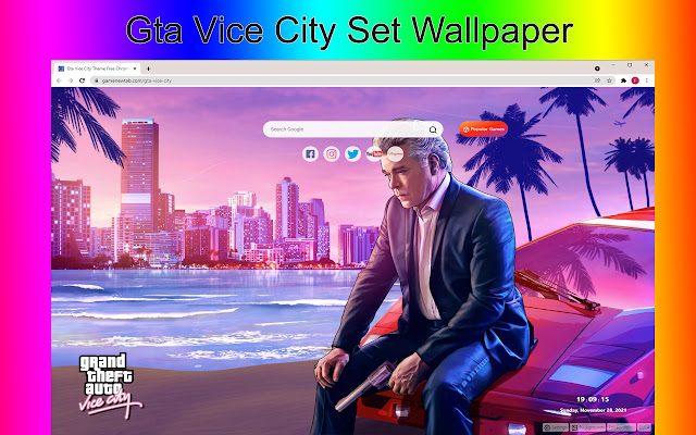 Gta Vice City Wallpapers and New Tab chrome谷歌浏览器插件_扩展第1张截图