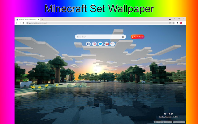 Minecraft Wallpapers and New Tab chrome谷歌浏览器插件_扩展第1张截图