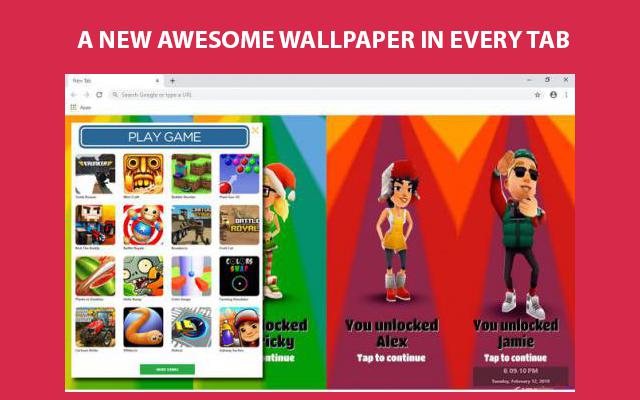 Subway Surfers Wallpapers and New Tab chrome谷歌浏览器插件_扩展第3张截图