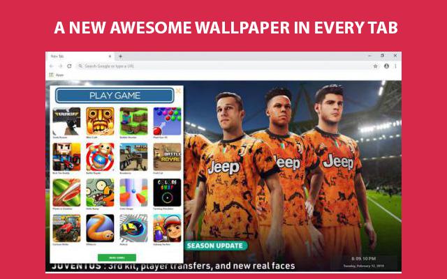 eFootball PES 2021 Wallpapers and New Tab chrome谷歌浏览器插件_扩展第3张截图