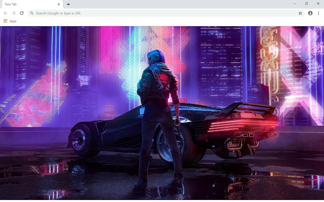 Cyberpunk 2077 Wallpapers and New Tab chrome谷歌浏览器插件_扩展第2张截图