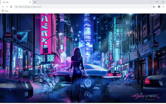 Cyberpunk 2077 Wallpapers and New Tab chrome谷歌浏览器插件_扩展第3张截图