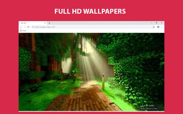 Minecraft Rtx Wallpapers and New Tab chrome谷歌浏览器插件_扩展第1张截图