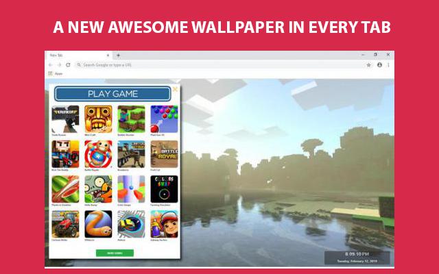Minecraft Rtx Wallpapers and New Tab chrome谷歌浏览器插件_扩展第3张截图