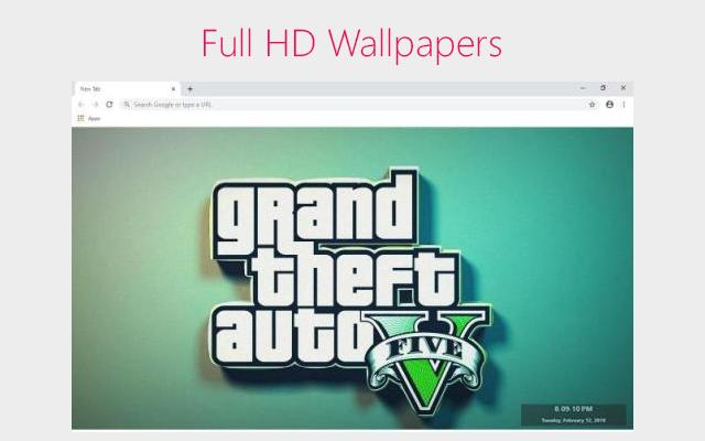 GTA V Wallpapers and New Tab chrome谷歌浏览器插件_扩展第1张截图