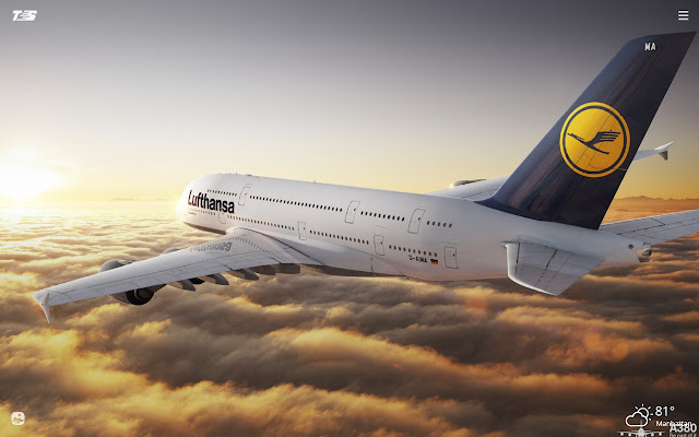 Airbus A380 HD Wallpapers New Tab Theme chrome谷歌浏览器插件_扩展第1张截图