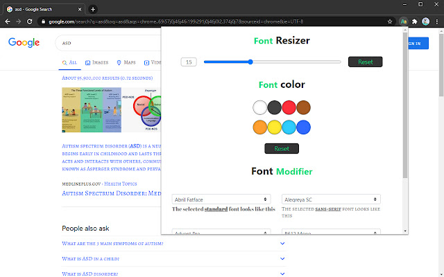 Font Customizer chrome谷歌浏览器插件_扩展第1张截图