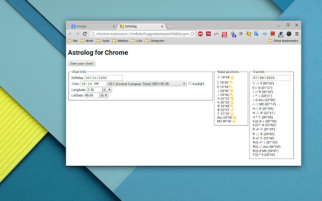 Astrolog chrome谷歌浏览器插件_扩展第2张截图