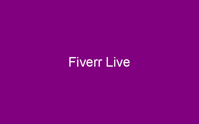 Fiverr Live chrome谷歌浏览器插件_扩展第1张截图