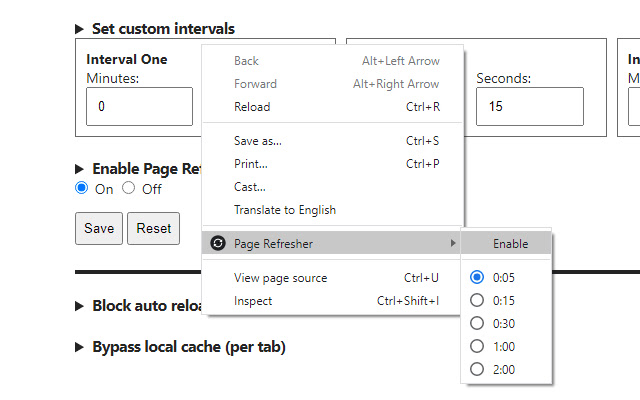 Page Refresher chrome谷歌浏览器插件_扩展第3张截图