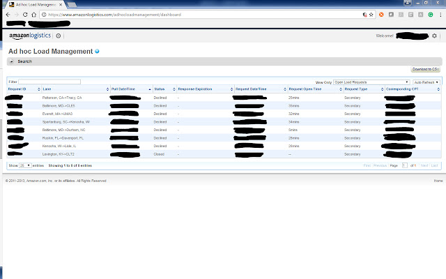 Amazon Logistics Ad hoc Load Management chrome谷歌浏览器插件_扩展第1张截图