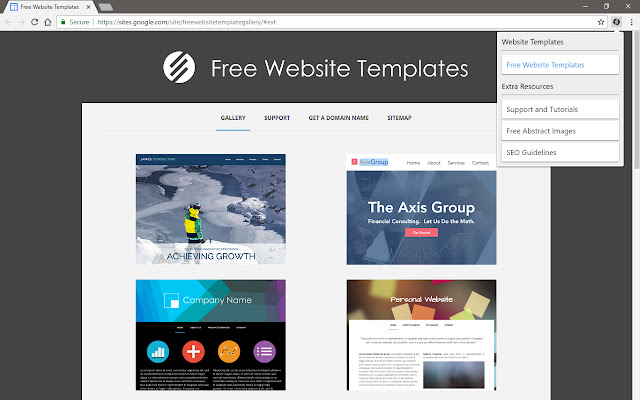 Free Website Templates chrome谷歌浏览器插件_扩展第2张截图