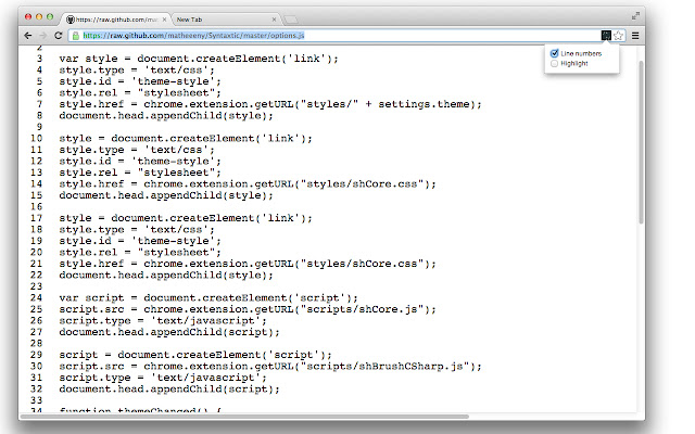 Syntaxtic! chrome谷歌浏览器插件_扩展第2张截图