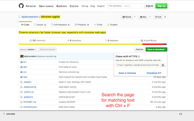 Chrome Typist chrome谷歌浏览器插件_扩展第1张截图
