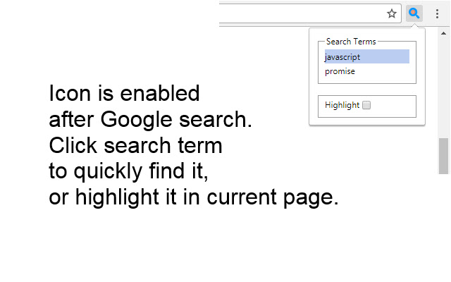 Search Terms Finder chrome谷歌浏览器插件_扩展第1张截图