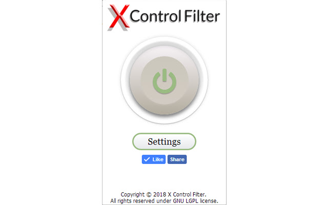 X Control Filter chrome谷歌浏览器插件_扩展第1张截图