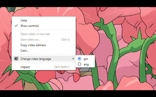 Multi-language Audio Select for Videos chrome谷歌浏览器插件_扩展第1张截图