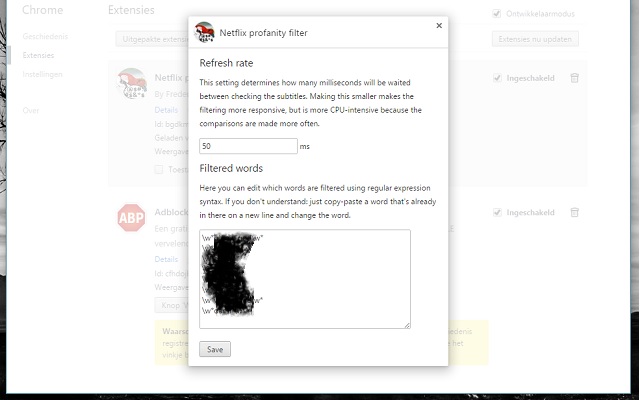Netflix profanity filter chrome谷歌浏览器插件_扩展第2张截图