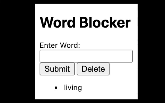 Word Blocker chrome谷歌浏览器插件_扩展第2张截图