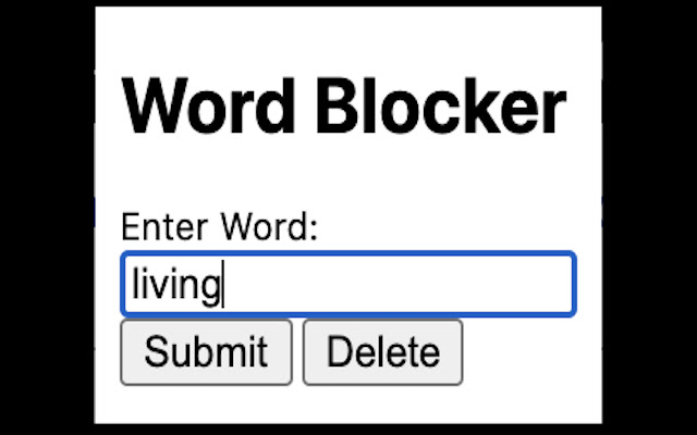 Word Blocker chrome谷歌浏览器插件_扩展第3张截图