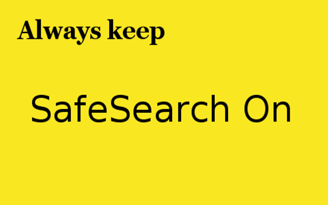 SafeSearch On chrome谷歌浏览器插件_扩展第1张截图