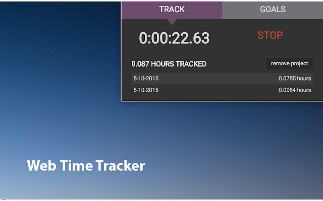 Web Time Tracker chrome谷歌浏览器插件_扩展第2张截图