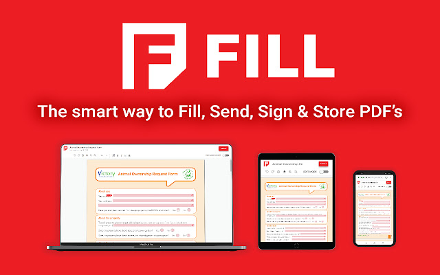 Fill: Edit, Sign, Send, Store and Print PDF's chrome谷歌浏览器插件_扩展第1张截图