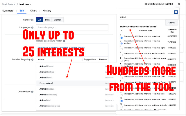 PureTech Facebook Interest/Audience Discovery chrome谷歌浏览器插件_扩展第1张截图