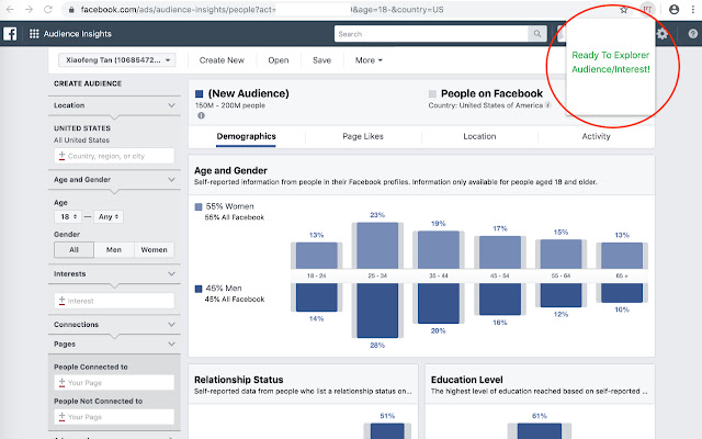 PureTech Facebook Interest/Audience Discovery chrome谷歌浏览器插件_扩展第3张截图