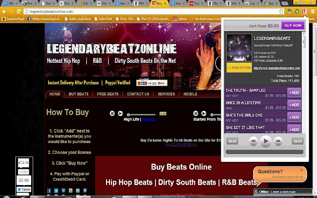 LegendaryBeatz Beat Store chrome谷歌浏览器插件_扩展第1张截图