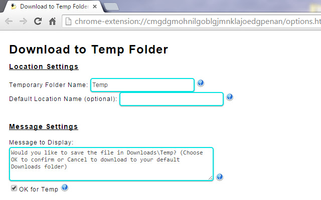 Download to Temp Folder chrome谷歌浏览器插件_扩展第3张截图