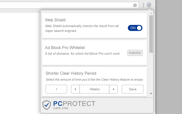 PC Protect Safe Site chrome谷歌浏览器插件_扩展第2张截图