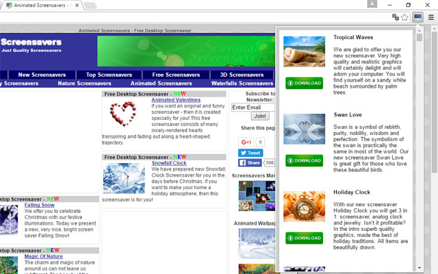 Free Screensavers by FullScreensavers.com chrome谷歌浏览器插件_扩展第1张截图