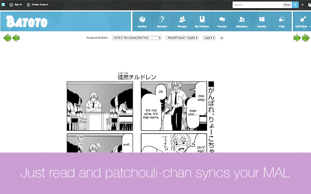 patchouli-chan: auto-sync your MAL chrome谷歌浏览器插件_扩展第2张截图