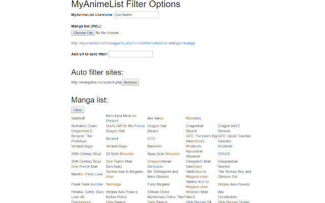 MyAnimeList Filter chrome谷歌浏览器插件_扩展第1张截图