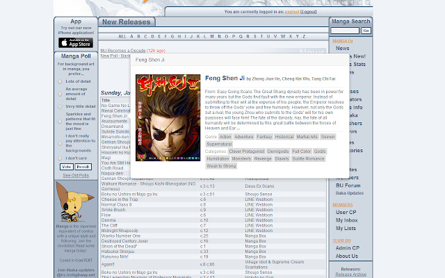 MangaUpdates+ chrome谷歌浏览器插件_扩展第1张截图