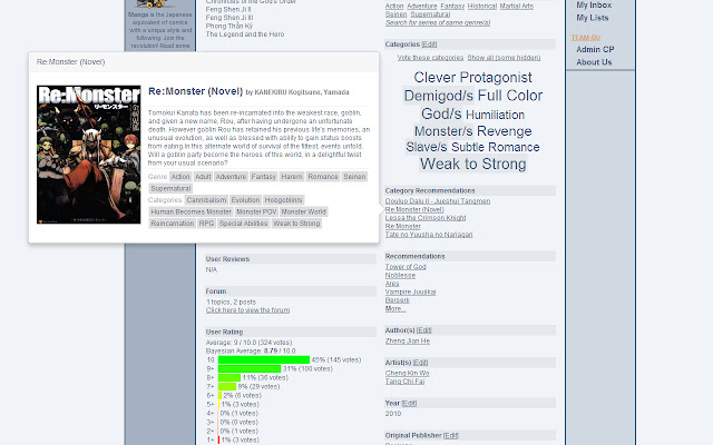 MangaUpdates+ chrome谷歌浏览器插件_扩展第2张截图